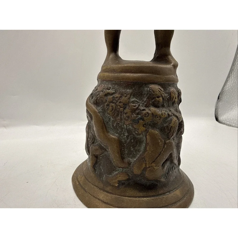 Clifton Forge Vintage Solid Brass Cherub Bell Rare